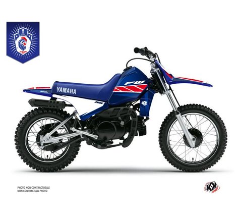 Kit Deco Moto Cross Replica France 2018 Edition Limitee Yamaha PW 80