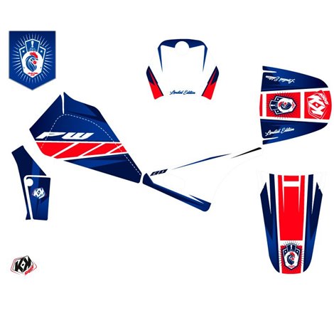 Kit Deco Moto Cross Replica France 2018 Edition Limitee Yamaha PW 80