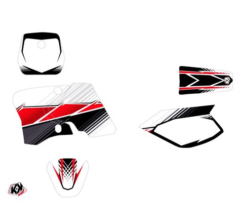 Kit Deco Moto Cross Stripe Yamaha TTR 90 Rouge