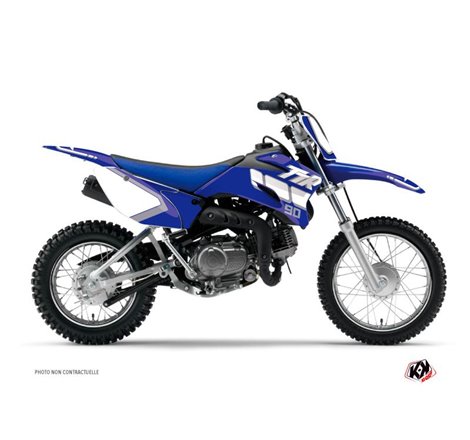 Kit Deco Moto Cross Vintage Yamaha TTR 90 Bleu