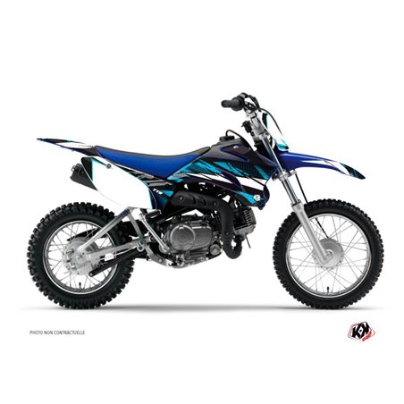 Kit Deco Moto Cross Techno Yamaha TTR 110 Bleu