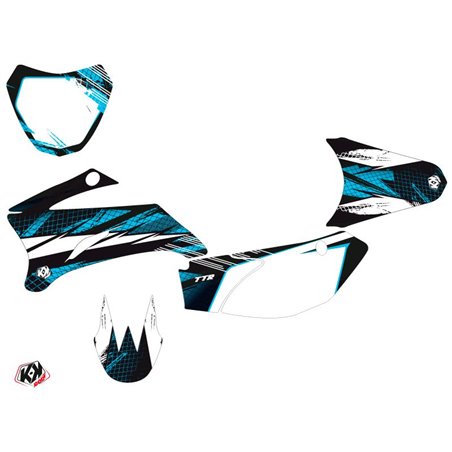 Kit Deco Moto Cross Techno Yamaha TTR 110 Bleu