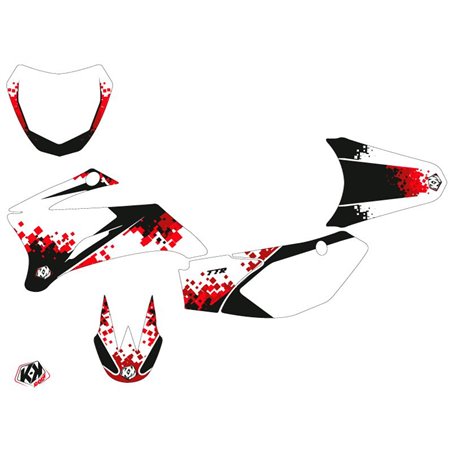 Kit Deco Moto Cross Hangtown Yamaha TTR 110 Rouge