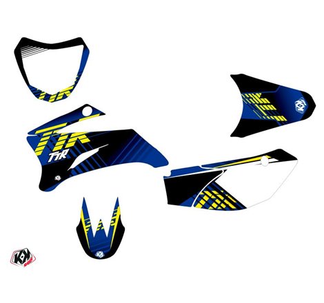 Kit Deco Moto Cross Flow Yamaha TTR 110 Jaune