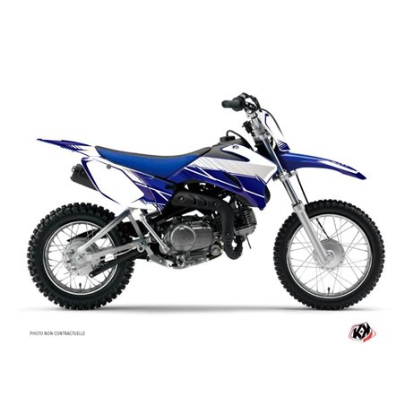 Kit Deco Moto Cross Stripe Yamaha TTR 110 Bleu Nuit
