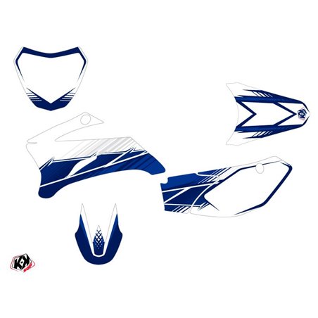 Kit Deco Moto Cross Stripe Yamaha TTR 110 Bleu Nuit