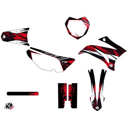 Kit Deco Moto Cross Techno Yamaha TTR 125 Rouge