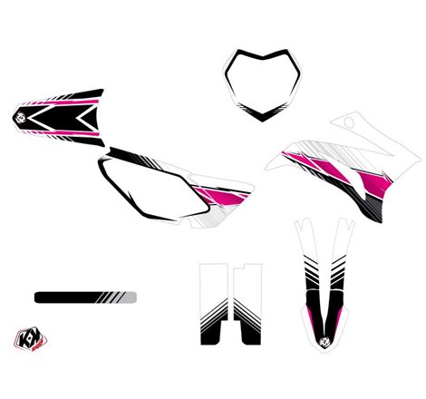 Kit Deco Moto Cross Stripe Yamaha TTR 125 Rose