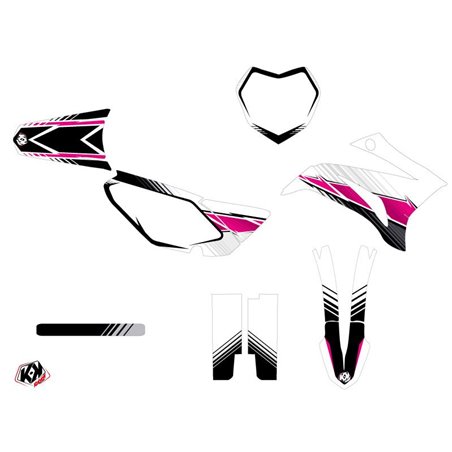 Kit Deco Moto Cross Stripe Yamaha TTR 125 Rose