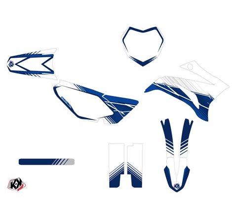 Kit Deco Moto Cross Stripe Yamaha TTR 125 Bleu Nuit