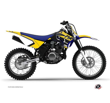 Kit Deco Moto Cross Vintage Yamaha TTR 125 Jaune