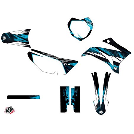 Kit Deco Moto Cross Techno Yamaha TTR 125 Bleu
