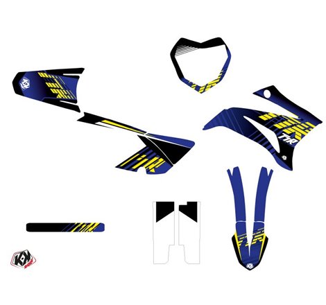 Kit Deco Moto Cross Flow Yamaha TTR 125 Jaune