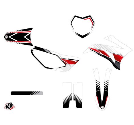 Kit Deco Moto Cross Stripe Yamaha TTR 125 Rouge