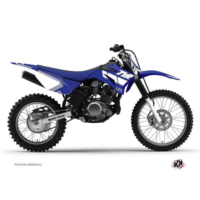 Kit Deco Moto Cross Vintage Yamaha TTR 125 Bleu