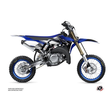 Kit Deco Moto Cross Stripe Yamaha 65 YZ Bleu