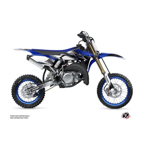 Kit Deco Moto Cross Stripe Yamaha 65 YZ Bleu