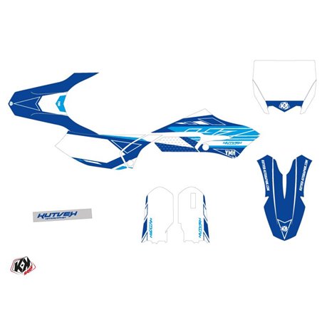 Kit Deco Moto Cross Outline Yamaha 65 YZ Bleu