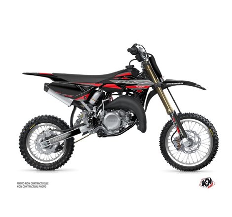 Kit Deco Moto Cross Outline Yamaha 65 YZ Rouge