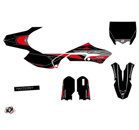 Kit Deco Moto Cross Outline Yamaha 65 YZ Rouge