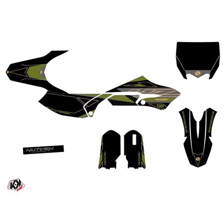 Kit Deco Moto Cross Outline Yamaha 65 YZ Kaki