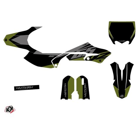 Kit Deco Moto Cross Skew Yamaha 65 YZ Kaki