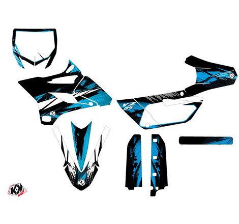 Kit Deco Moto Cross Techno Yamaha 85 YZ Bleu