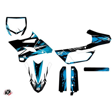 Kit Deco Moto Cross Techno Yamaha 85 YZ Bleu