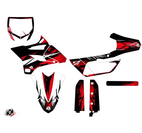 Kit Deco Moto Cross Techno Yamaha 85 YZ Rouge