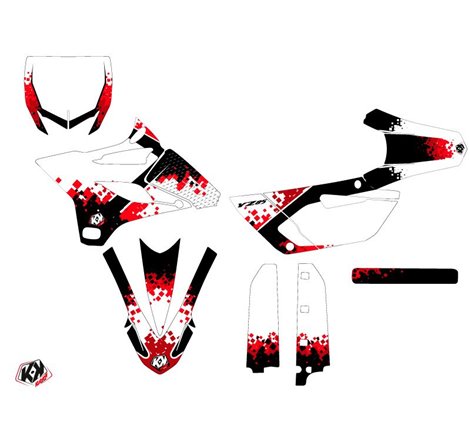 Kit Deco Moto Cross Hangtown Yamaha 85 YZ Rouge