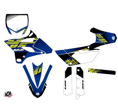 Kit Deco Moto Cross Flow Yamaha 85 YZ Jaune