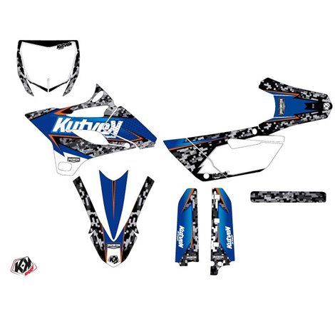 Kit Deco Moto Cross Predator Yamaha 85 YZ Noir Bleu