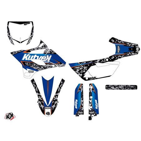 Kit Deco Moto Cross Predator Yamaha 85 YZ Noir Bleu