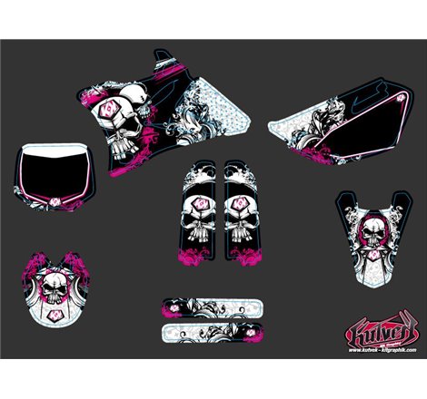 Kit Deco Moto Cross Trash Yamaha 85 YZ Rose