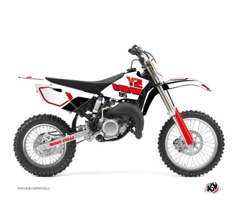 Kit Deco Moto Cross Vintage Yamaha 85 YZ Rouge