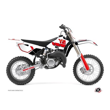 Kit Deco Moto Cross Vintage Yamaha 85 YZ Rouge