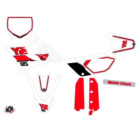 Kit Deco Moto Cross Vintage Yamaha 85 YZ Rouge