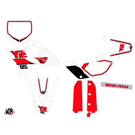 Kit Deco Moto Cross Vintage Yamaha 85 YZ Rouge