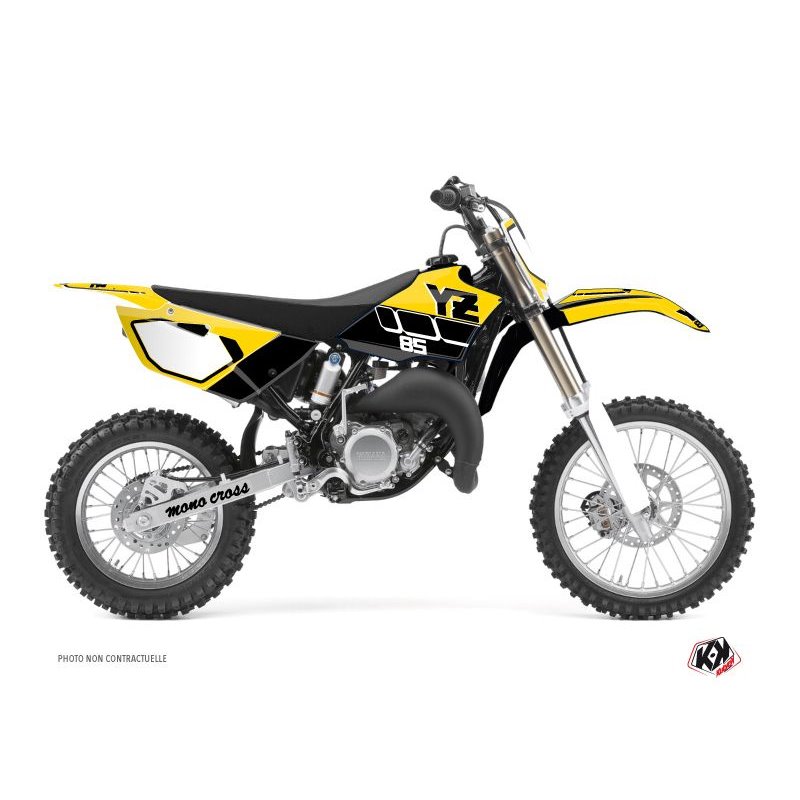Kit Deco Moto Cross Vintage Yamaha 85 YZ Jaune