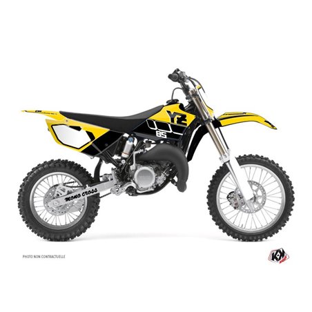 Kit Deco Moto Cross Vintage Yamaha 85 YZ Jaune