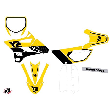 Kit Deco Moto Cross Vintage Yamaha 85 YZ Jaune