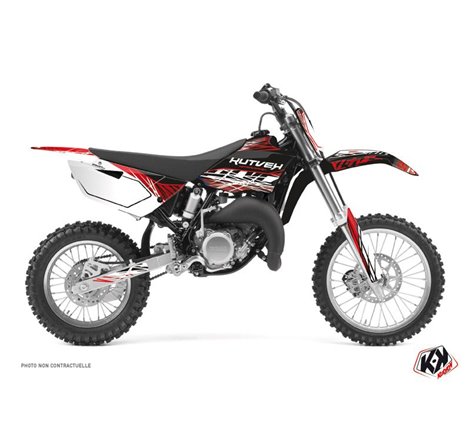 Kit Deco Moto Cross Eraser Yamaha 85 YZ Rouge Blanc