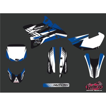 Kit Deco Moto Cross Pulsar Yamaha 85 YZ Bleu