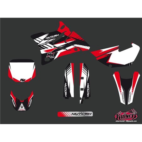 Kit Deco Moto Cross Pulsar Yamaha 85 YZ Rouge