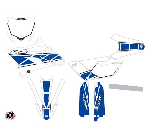 Kit Deco Moto Cross Replica Yamaha 85 YZ Blanc Bleu
