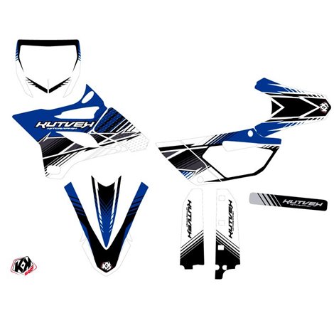 Kit Deco Moto Cross Stripe Yamaha 85 YZ Bleu