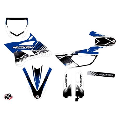 Kit Deco Moto Cross Stripe Yamaha 85 YZ Bleu