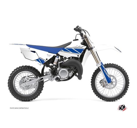 Kit Deco Moto Cross Replica Yamaha 85 YZ Blanc Bleu