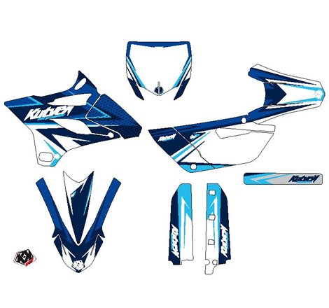 Kit Deco Moto Cross Stage Yamaha 85 YZ Bleu