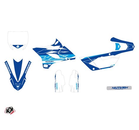 Kit Deco Moto Cross Outline Yamaha 85 YZ Bleu